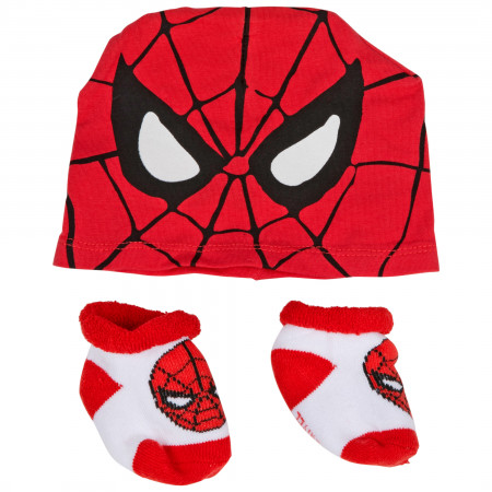 Spider-Man Symbol Costume 2-Piece Hat and Sock Set